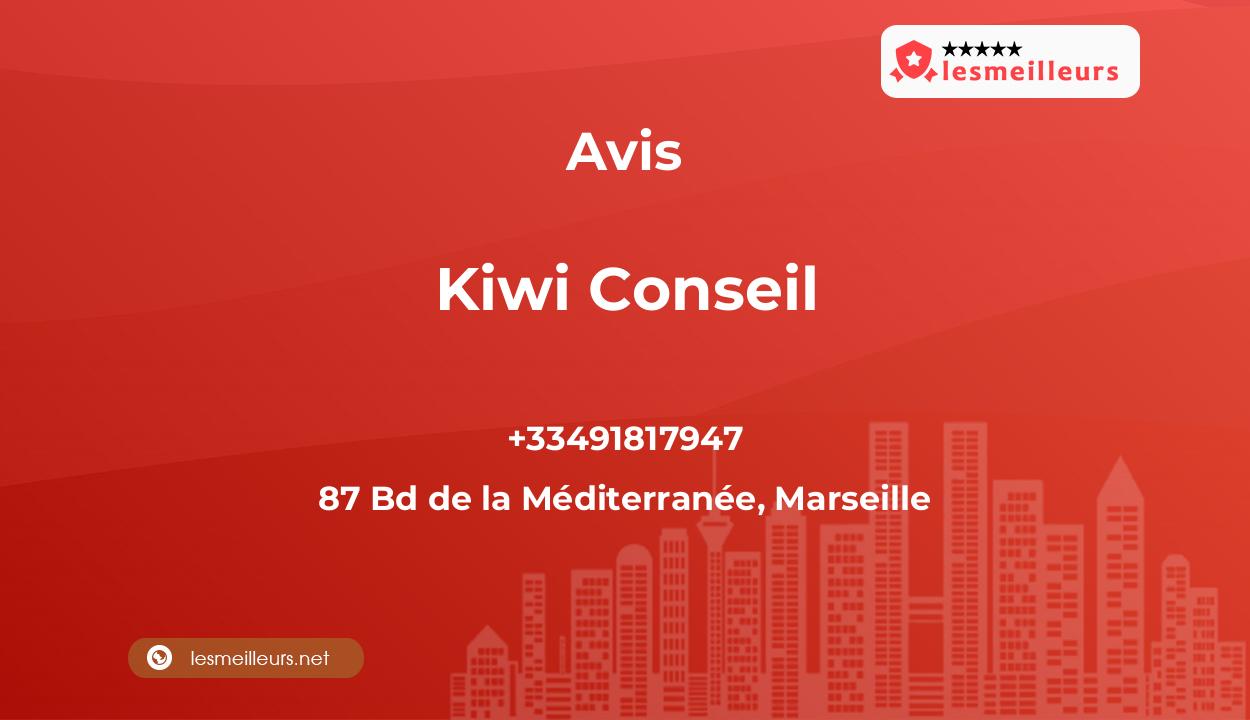 Avis sur Kiwi Conseil, 87 Bd de la Méditerranée, Marseille